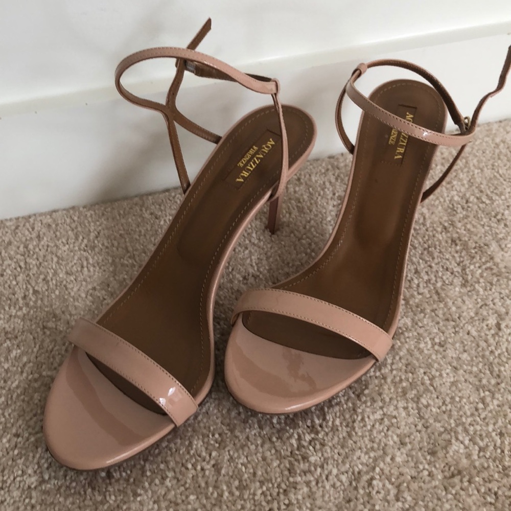 Aquazzura nude heels!